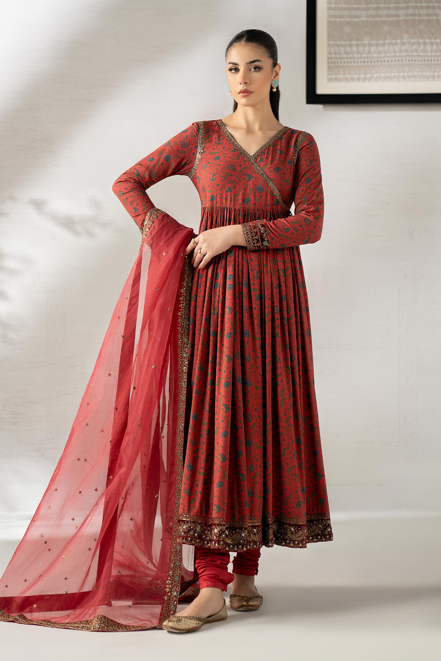 Maria B DWW2525-ESM-RED Online Shopping