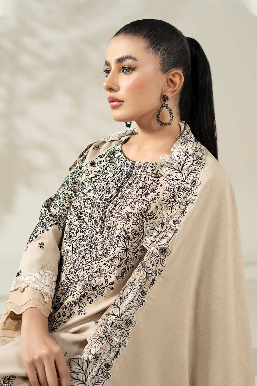 Maria B DWW2547-ESM-BEG Online Shopping