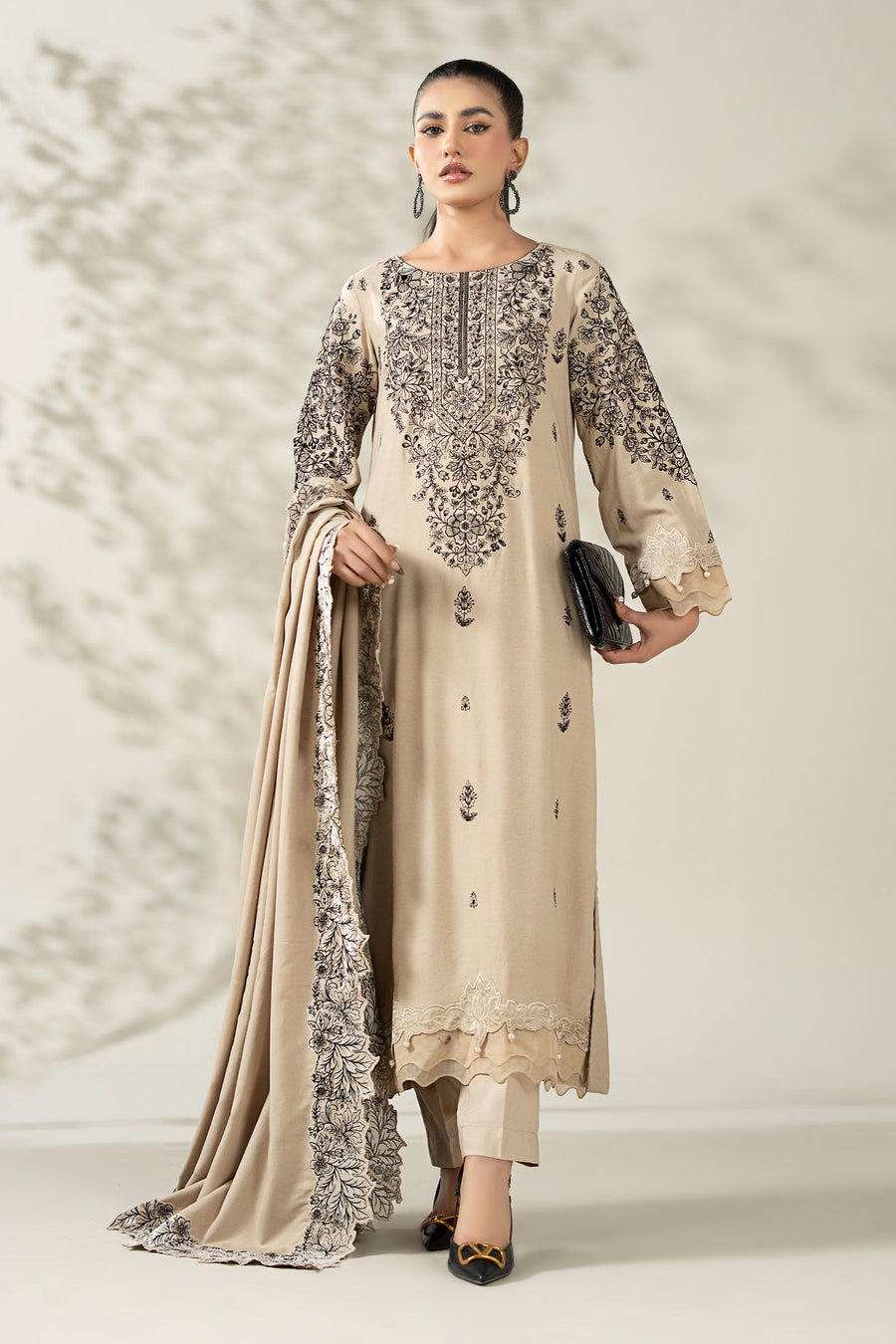 Maria B DWW2547-ESM-BEG Online Shopping