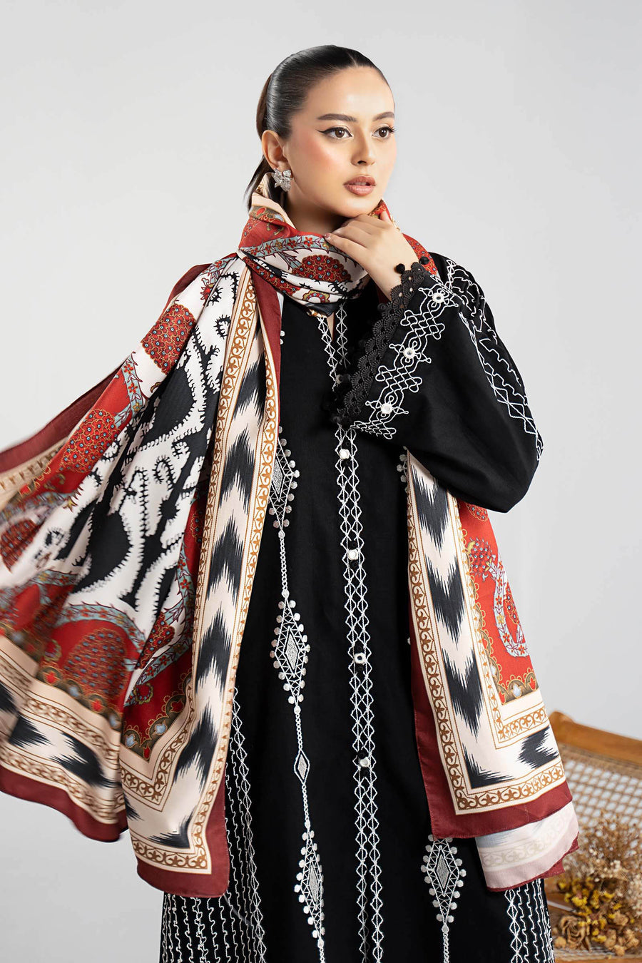 Maria B DWW2551-ESM-BLK Online Shopping
