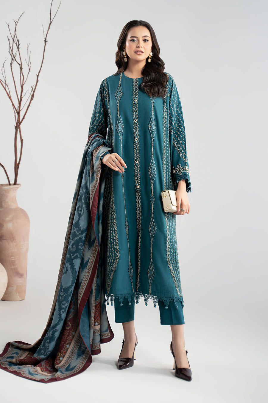 Maria B DWW2551-ESM-BLU Online Shopping