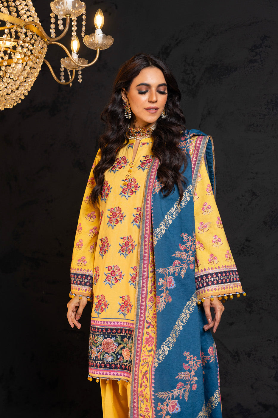 Alkaram Studio FC-24F-24-Yellow Online Shopping