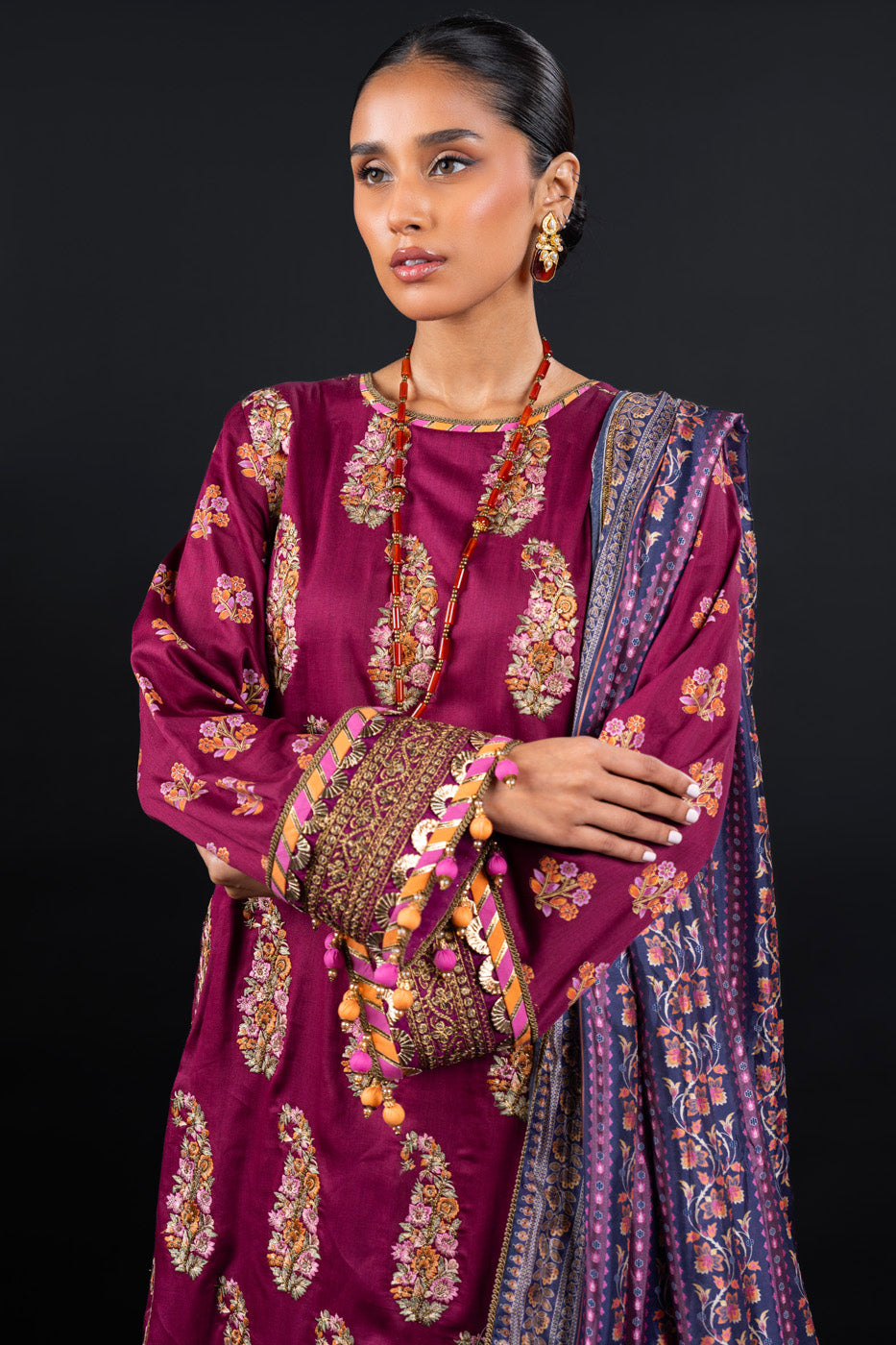 Alkaram Studio FC-30I-24-Berry Online Shopping