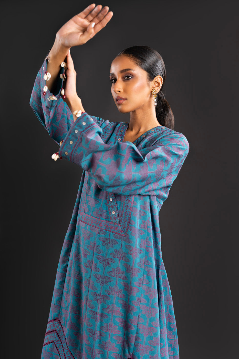 Alkaram Studio FC-C-19C-24-Blue Online Shopping