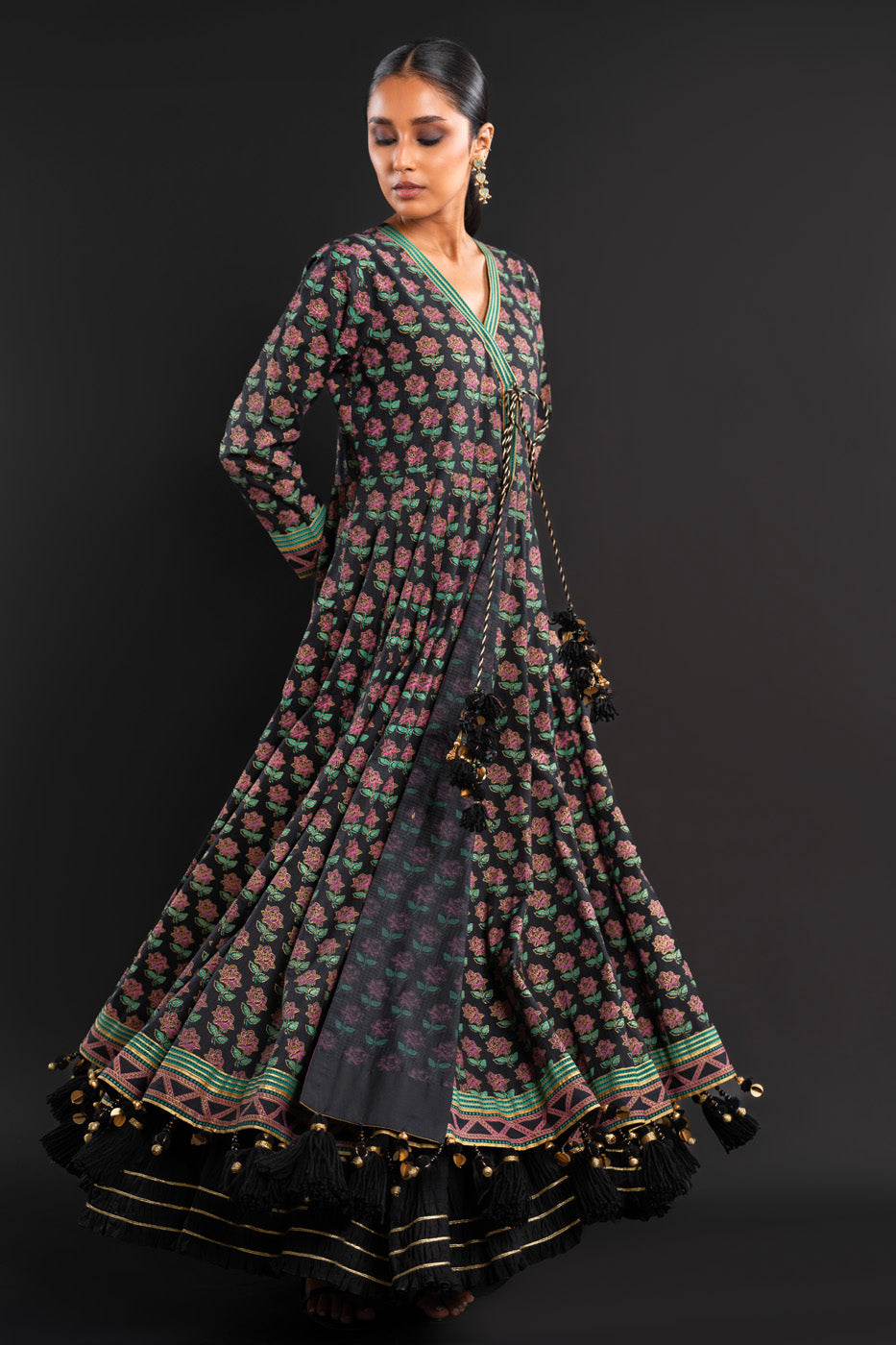 Alkaram Studio FC-C-23D-24-Black Online Shopping