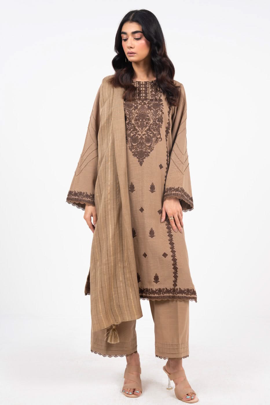 Alkaram FW-2-1-24-Beige  Online Shopping