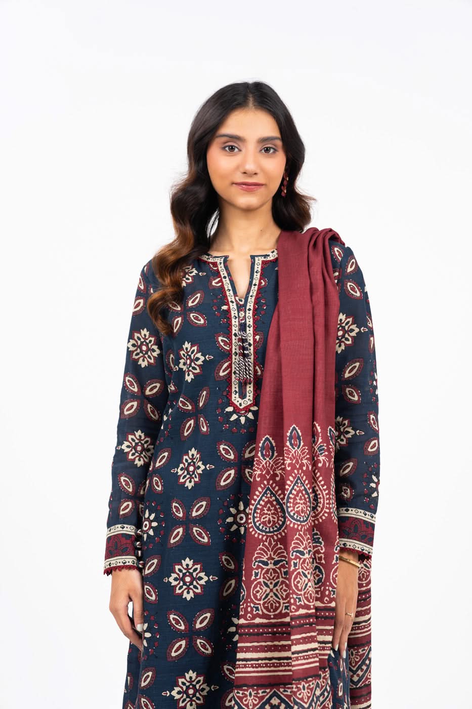 Alkaram FW-61-1-24-Rust  Online Shopping