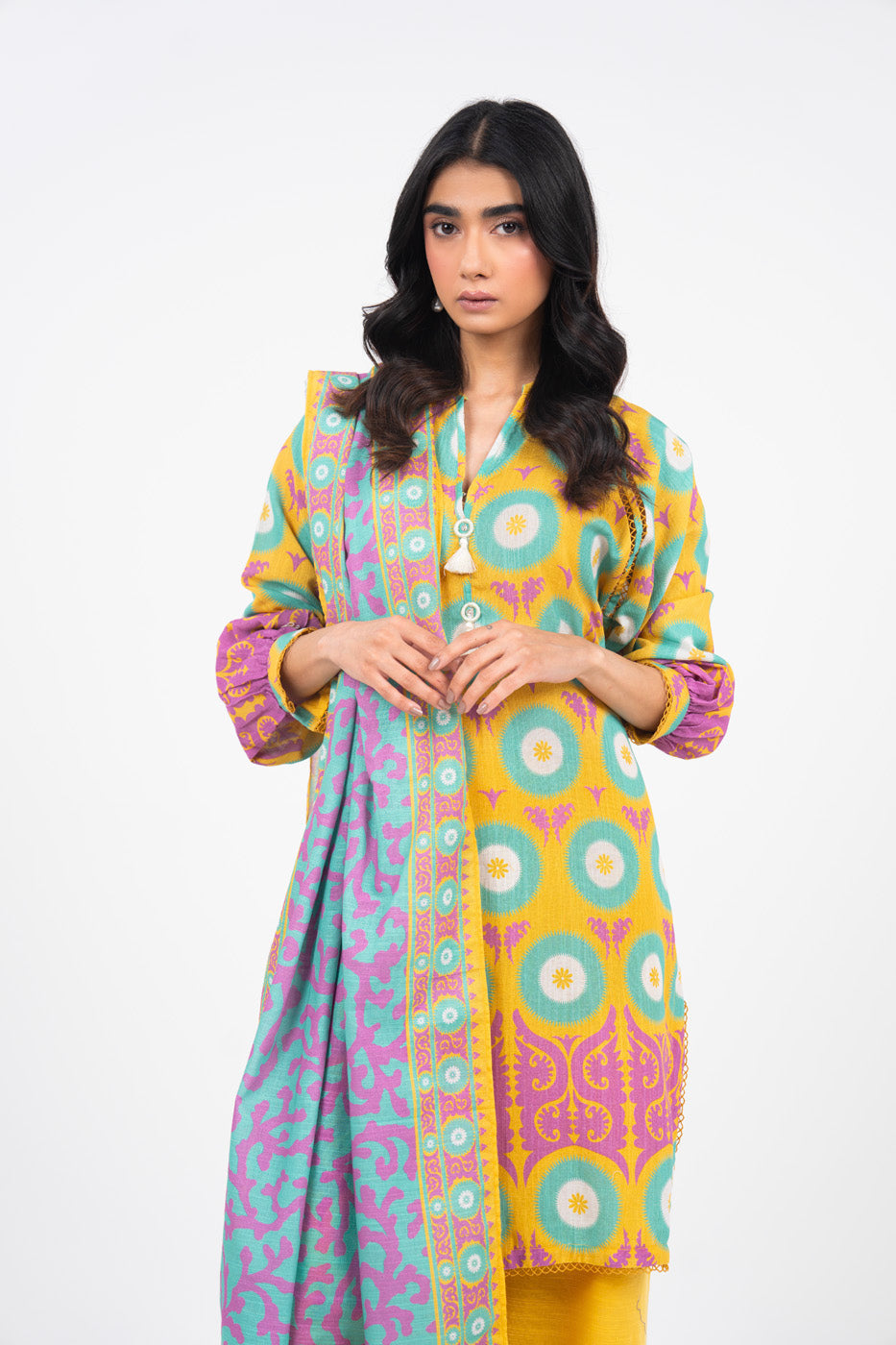 Alkaram FW-52-24-Yellow  Online Shopping
