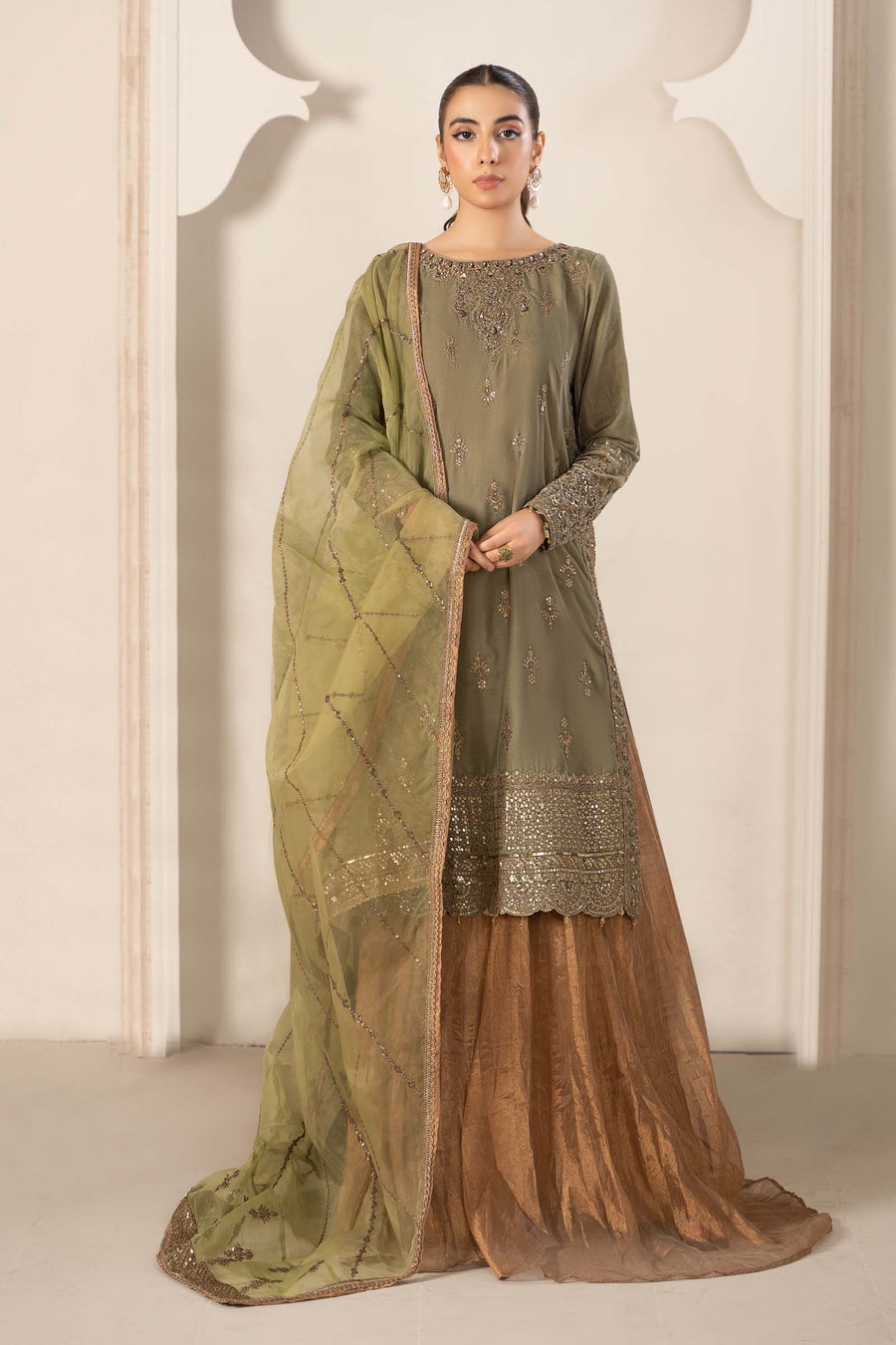 Maria B Green SF-W23-09 Online Shopping