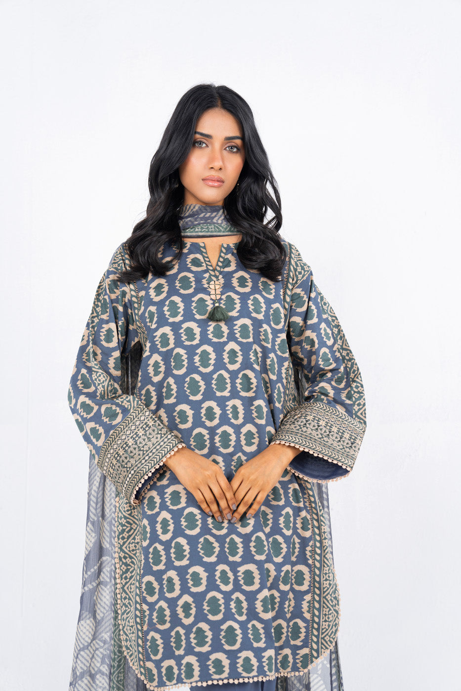Alkaram SS-02-24-2-BLUE Online Shopping