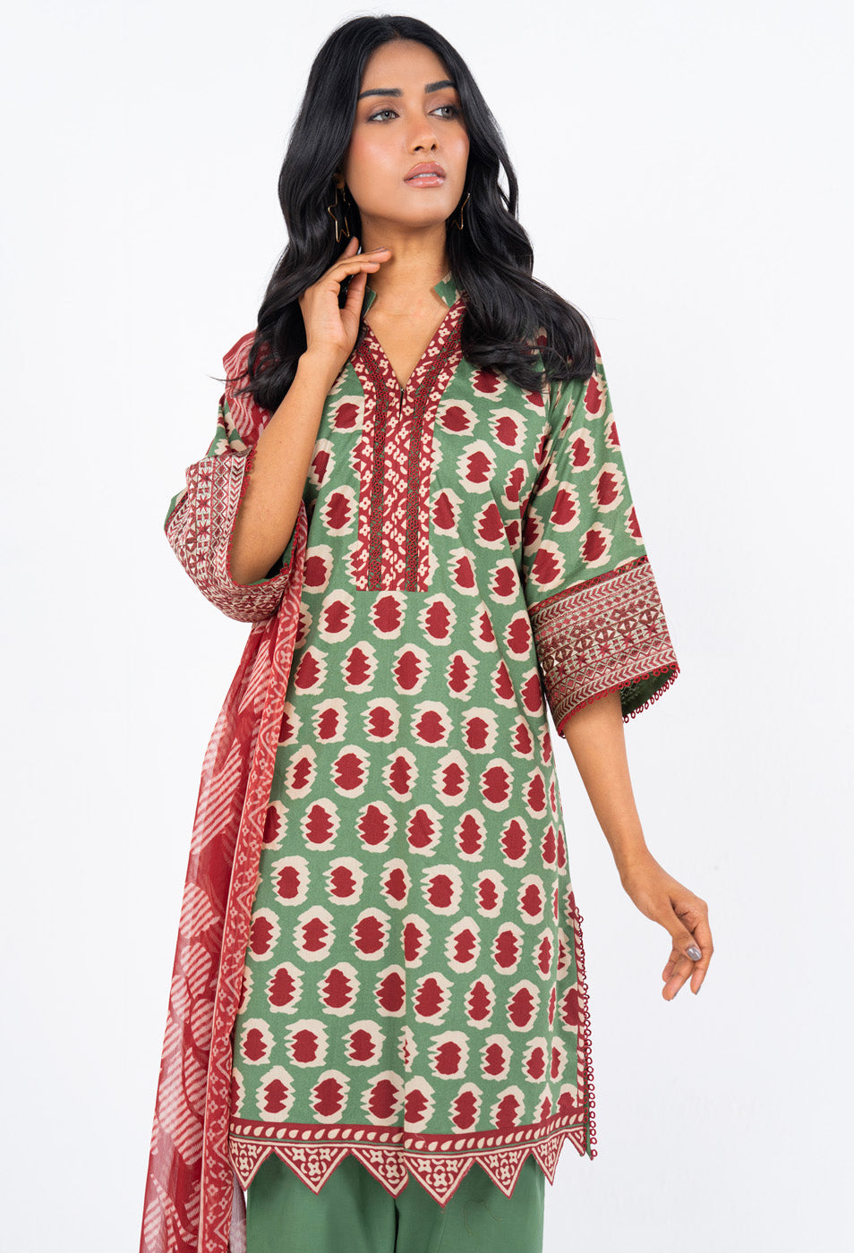 Alkaram SS-02-24-2-Green Online Shopping