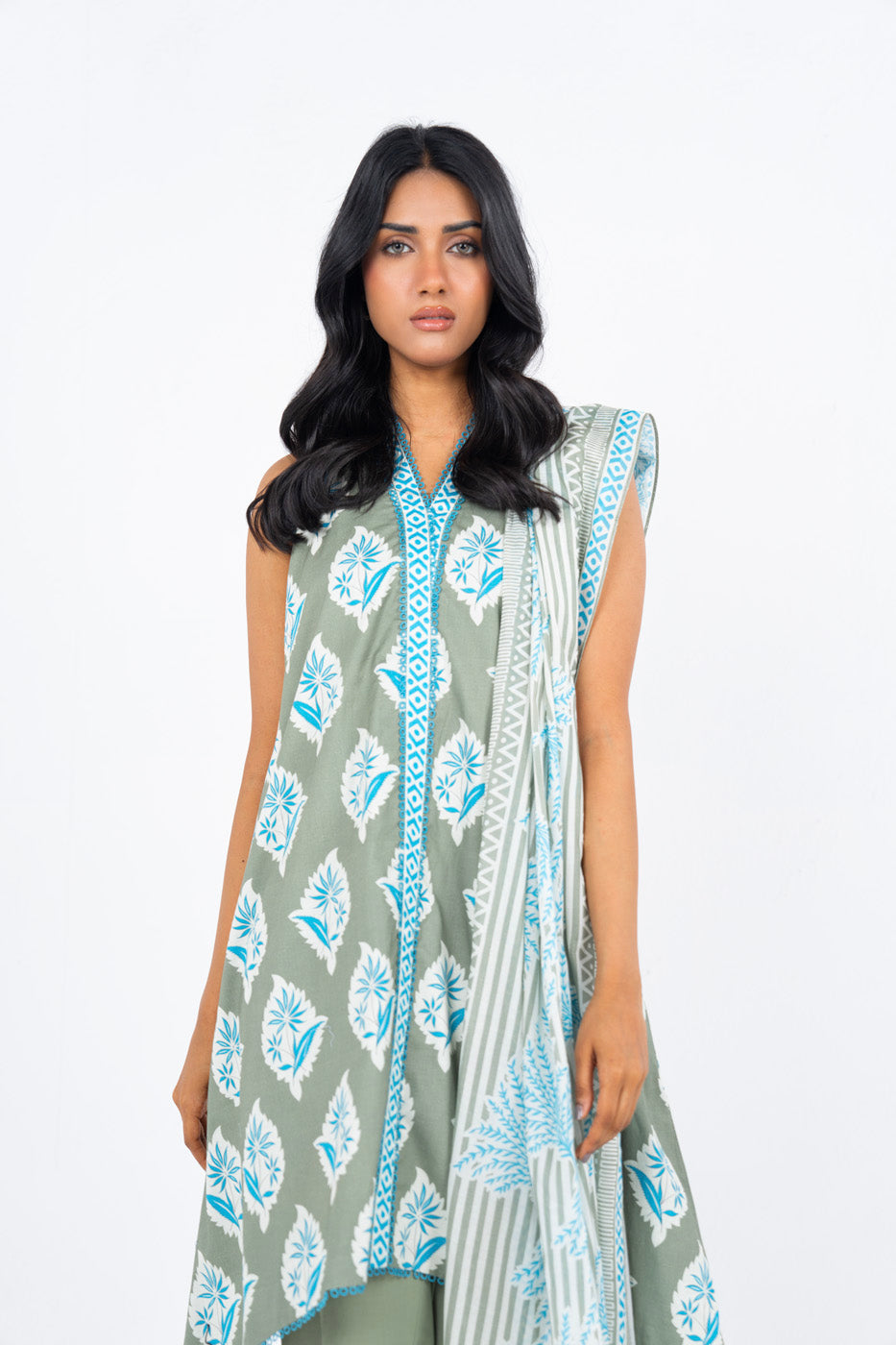 Alkaram SS-26-24-2-Sage Online Shopping