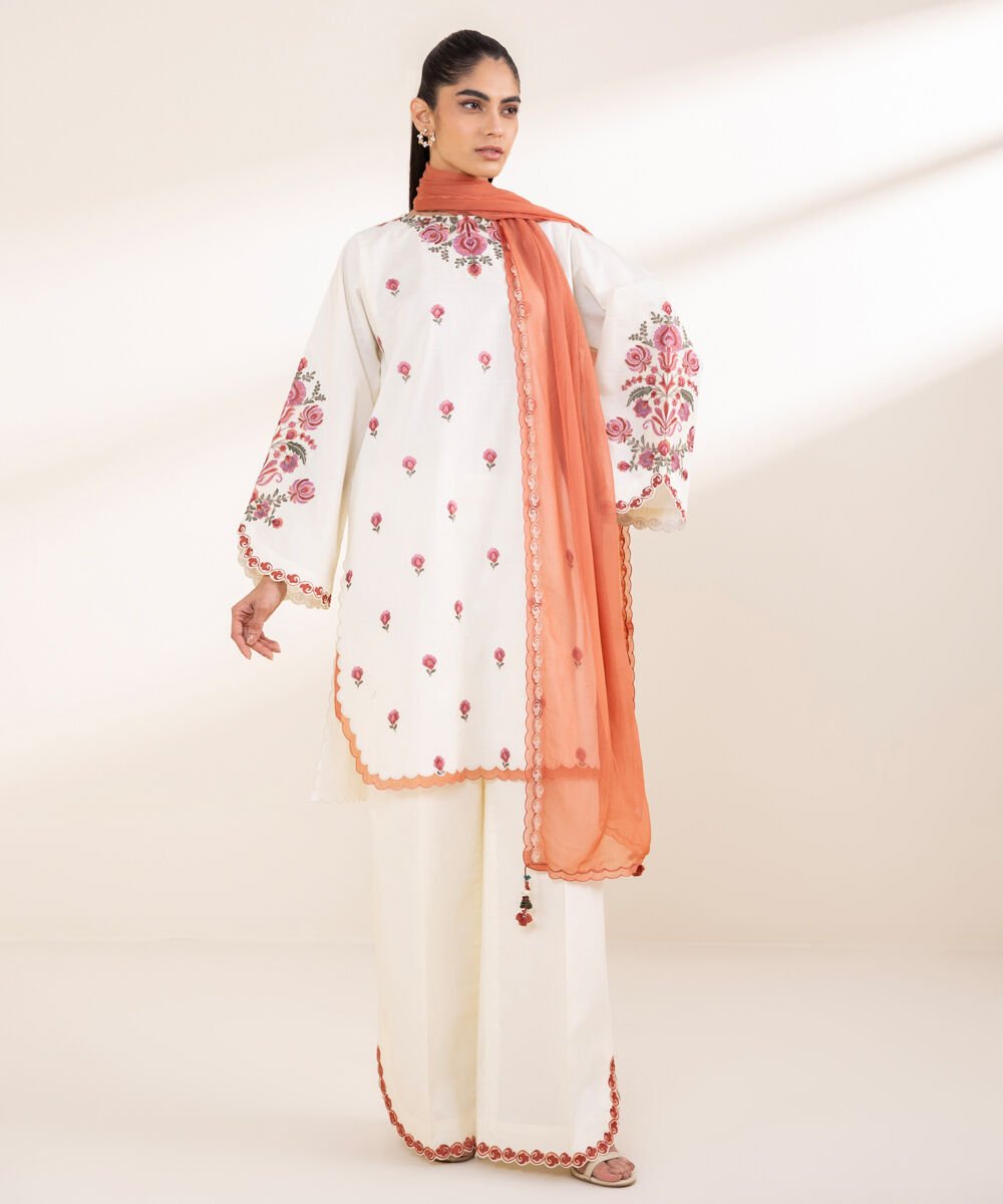 Sapphire U3PEST25V210 3 Piece Embroidered Crosshatch Suit Online Shopping