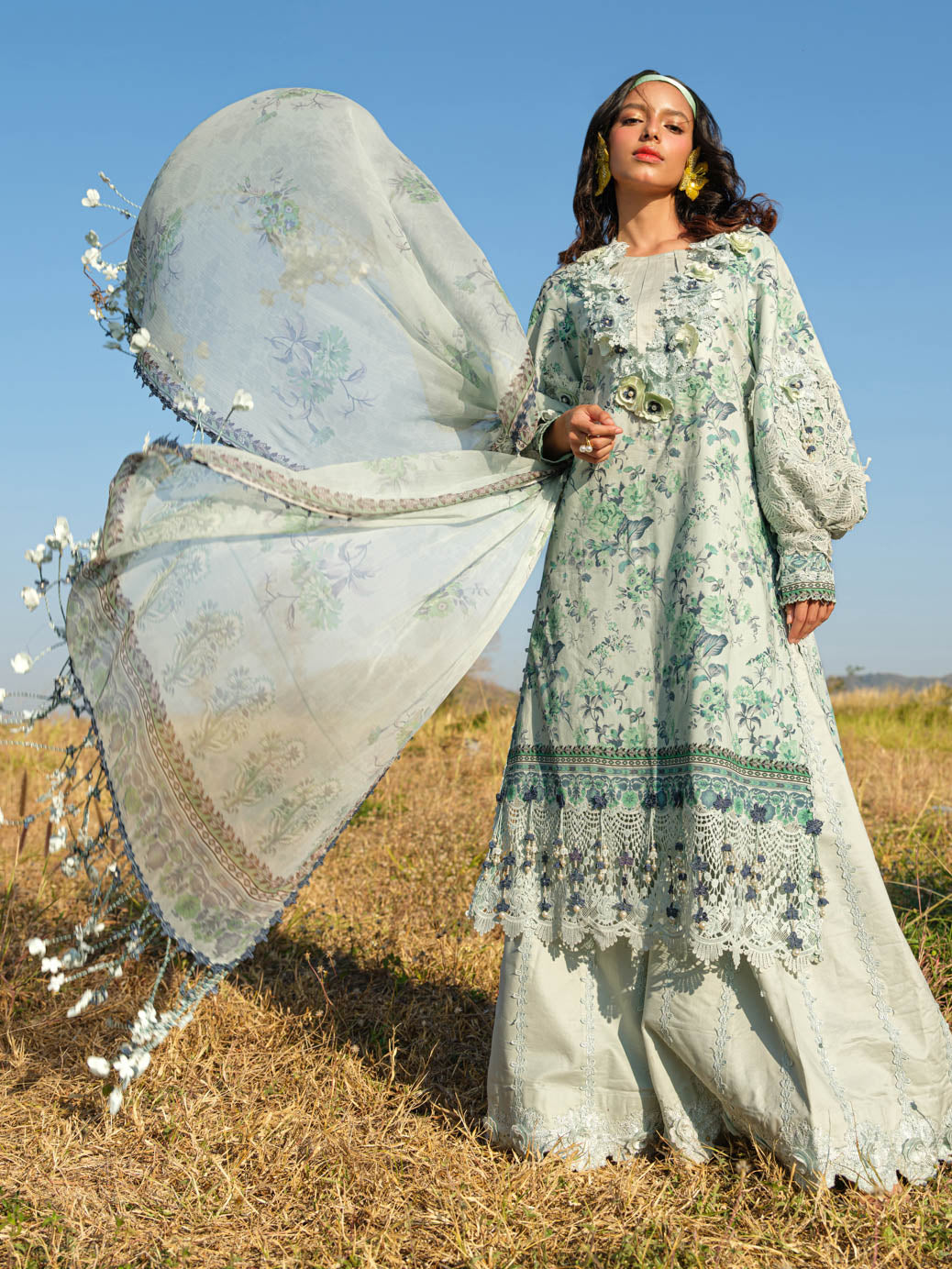 Bonanza Satrangi Abloom - 3 PC (WUS25P3015) Online Shopping