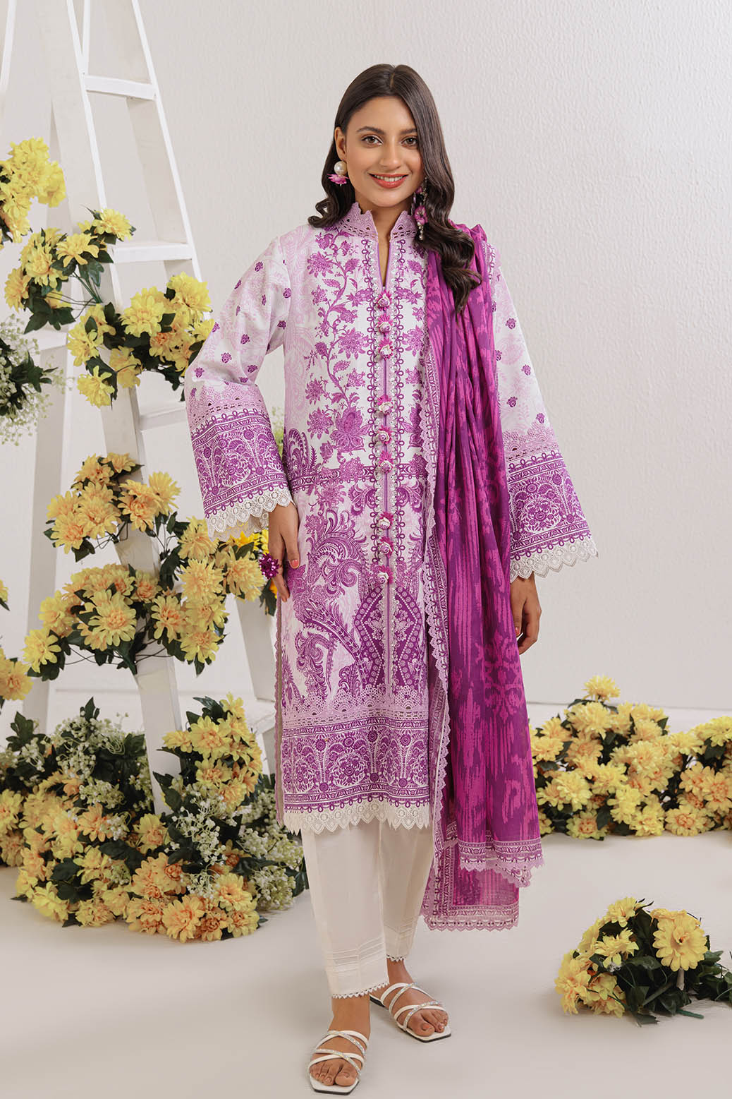 Bonanza Satrangi Pink Musk - 3 PC (WUS25P3121) Online Shopping