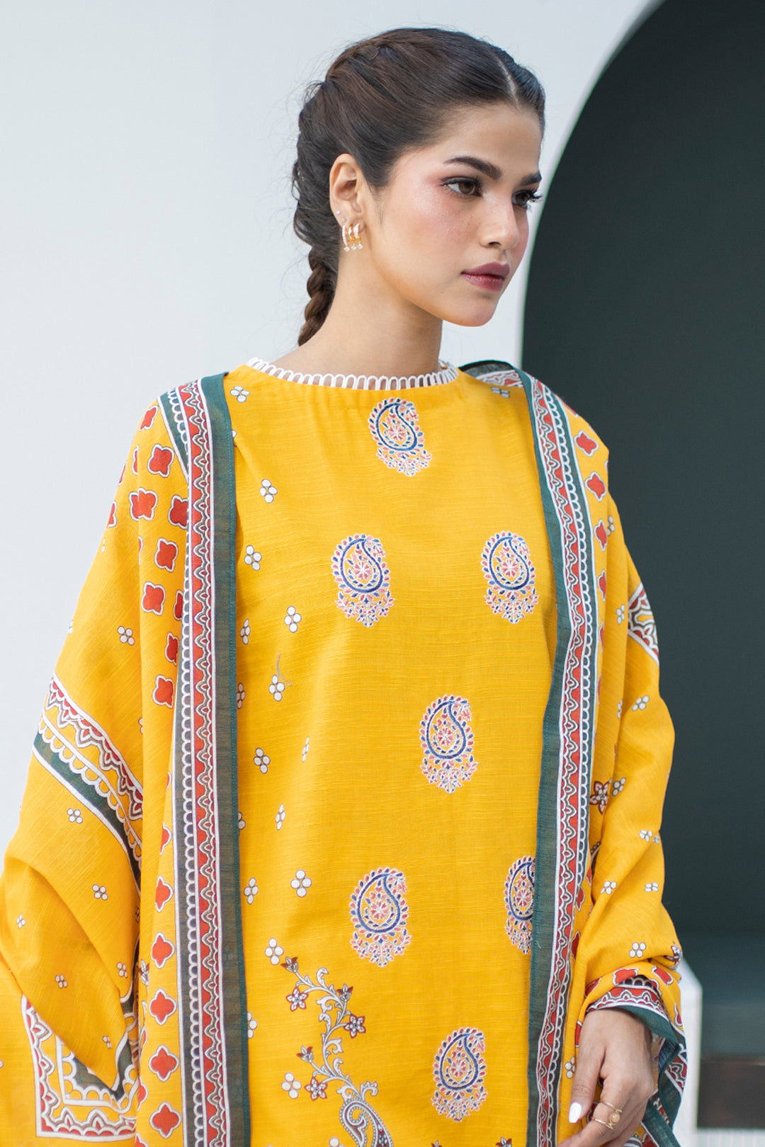 Zellbury Embroidered Shirt Dupatta - 0799 Online Shopping