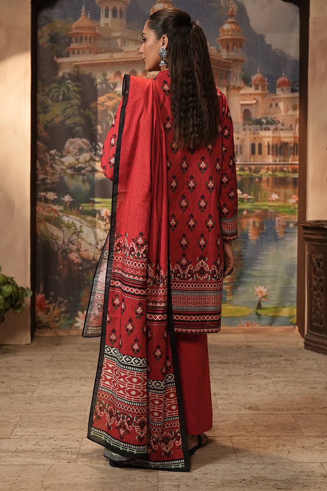 Zellbury Embroidered Shirt Dupatta - 0435 Online Shopping