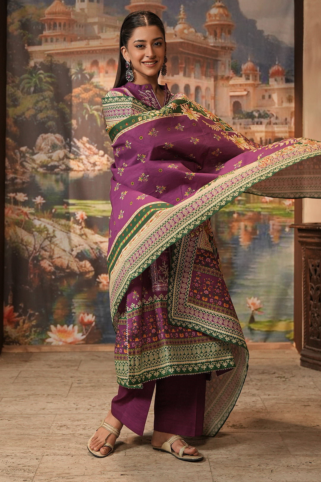 Zellbury Embroidered Shirt Shalwar Dupatta - 0403 Online Shopping