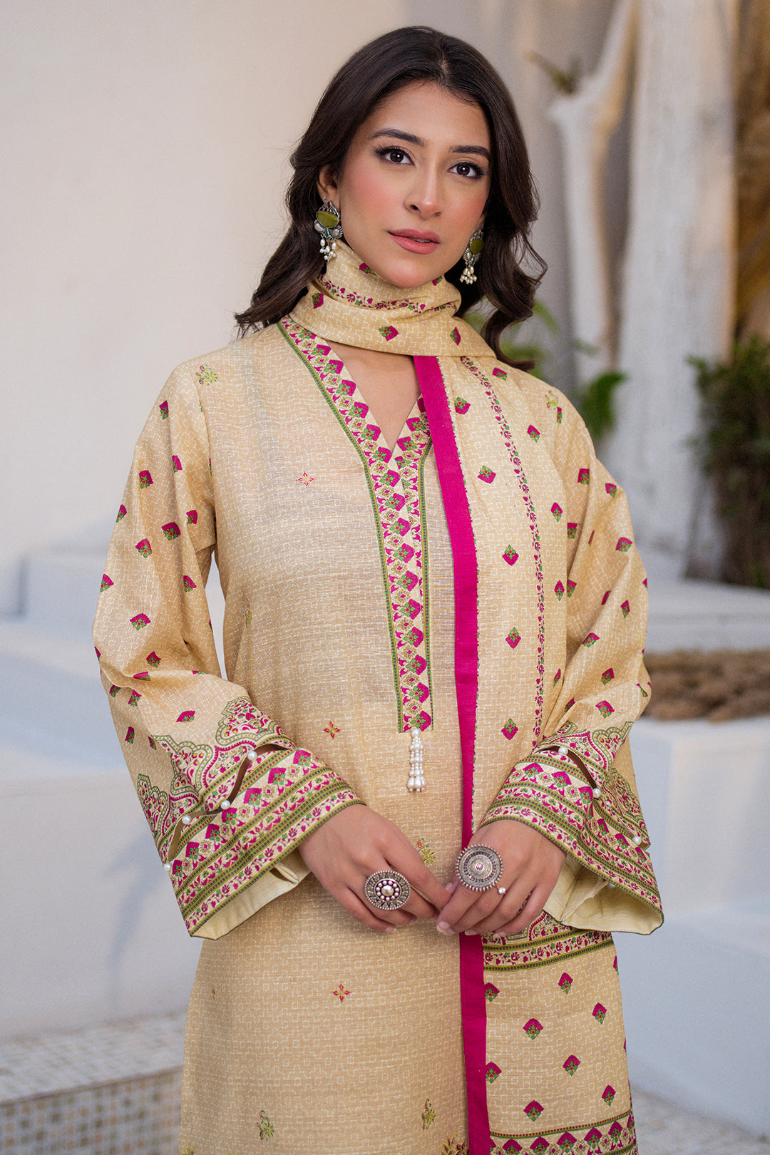 Zellbury Embroidered Shirt Shalwar Dupatta - 0537 Online Shopping