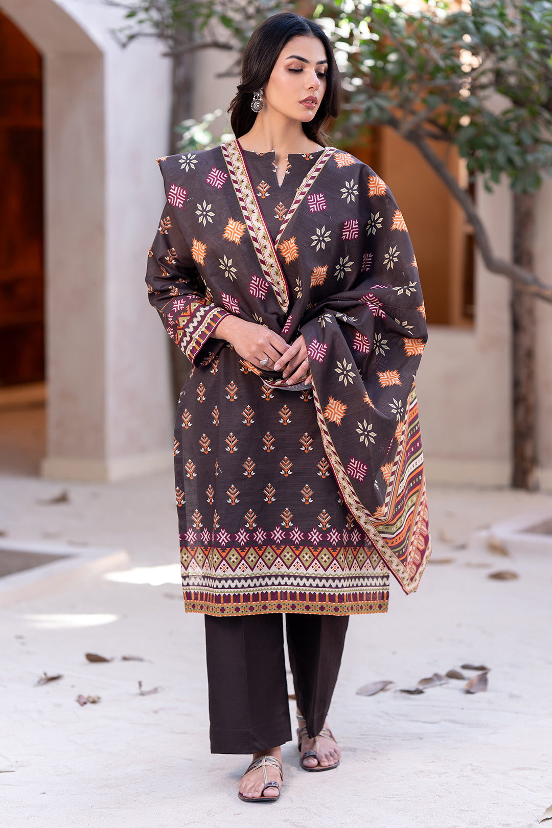 Zellbury Shirt Dupatta - 0562 Online Shopping