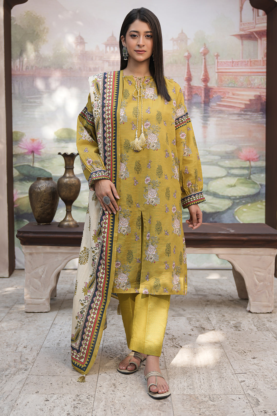 Zellbury Shirt Shalwar Dupatta - 0446 Online Shopping