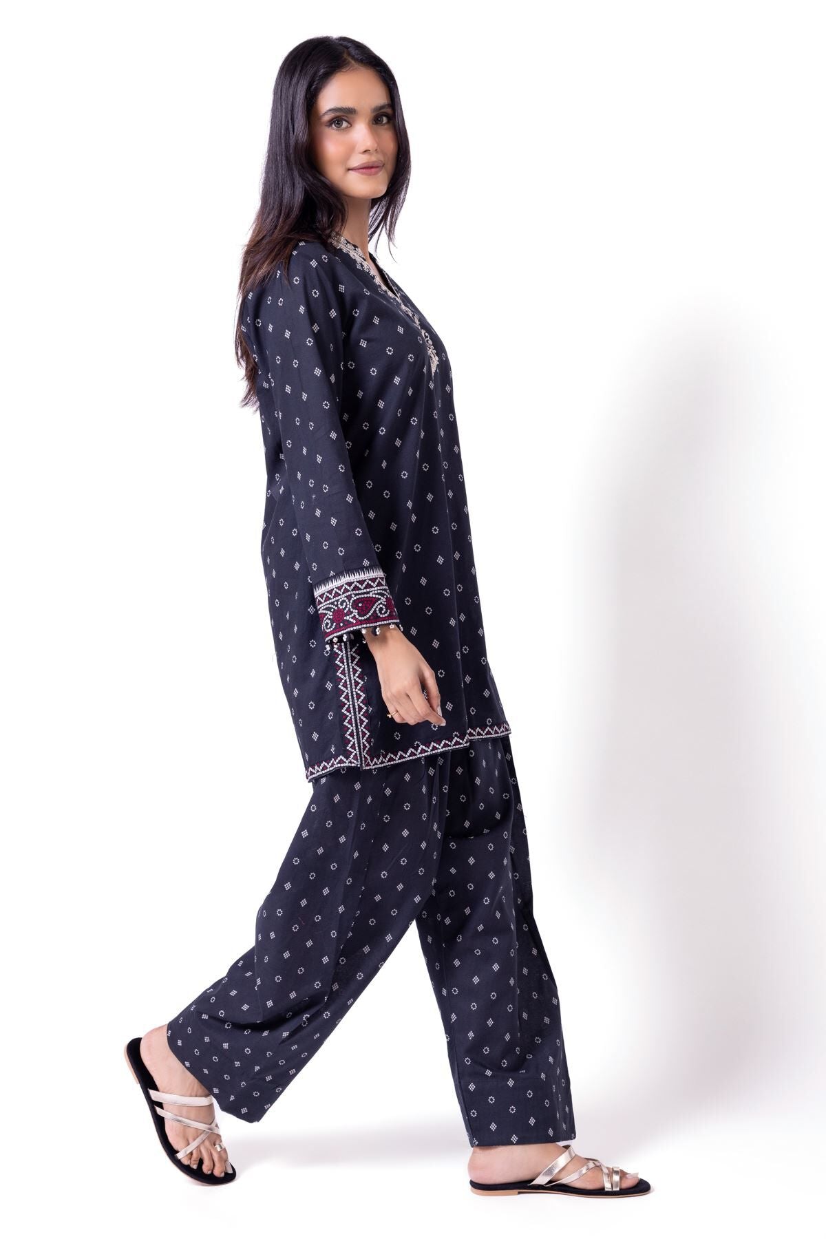 Khaadi Shalwar EEB245187A Black Online Shopping