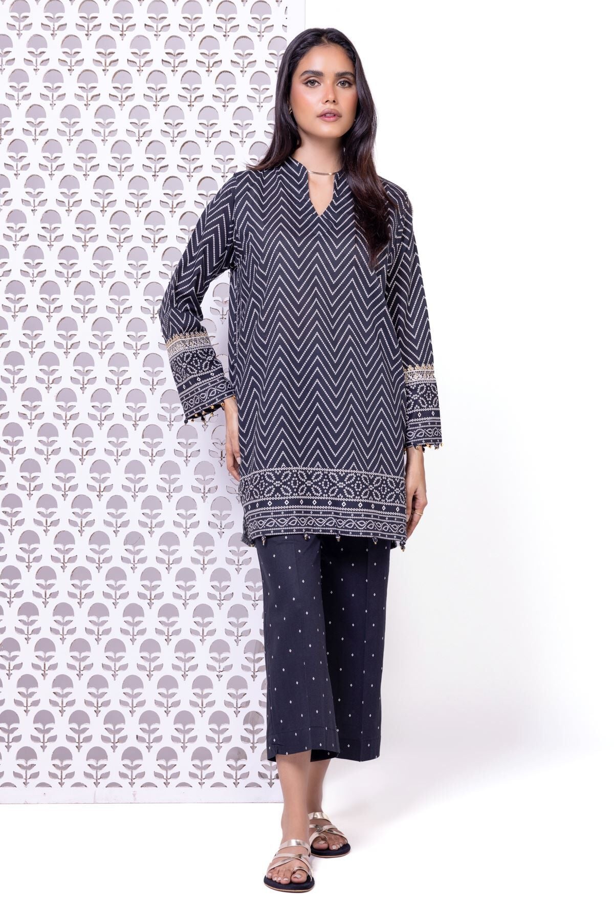 Khaadi Pants EEB245190B Black Online Shopping