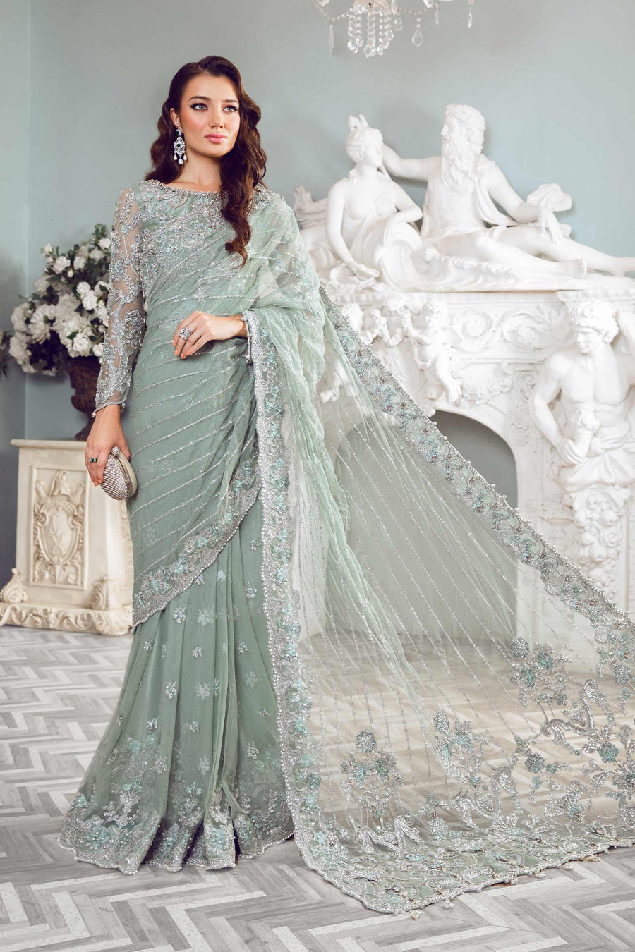 Maria B Sea Green MC-807 Couture Online Shopping