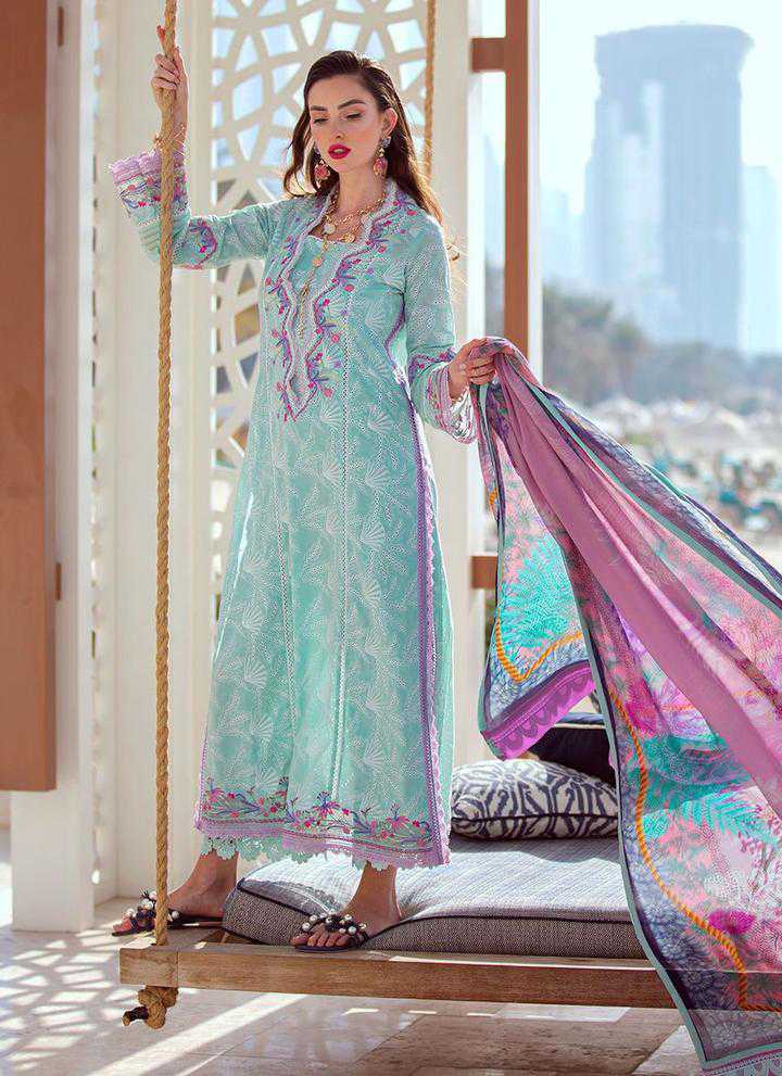 Farah Talib Aziz Vera Seafoam Mera Luxe Lawn 2,021