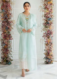 Farah Talib Aziz Aqua Alayna Silk Shirt And Dupatta Eid Pret 2021