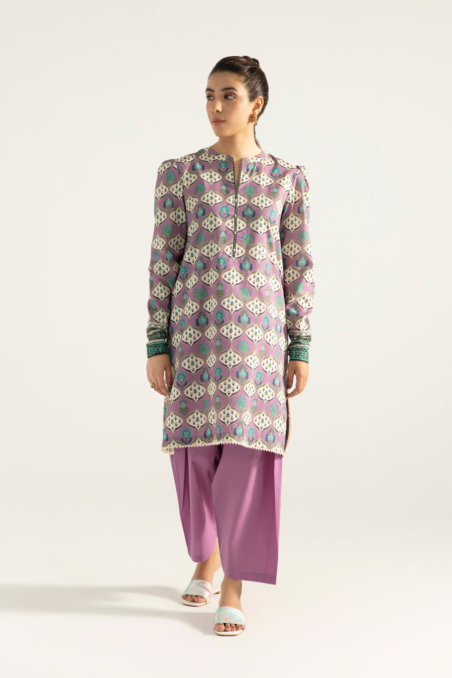 Sapphire U1 DY22V5 5  Printed Cotton Shirt Intermix Collection 2022 Online Shopping