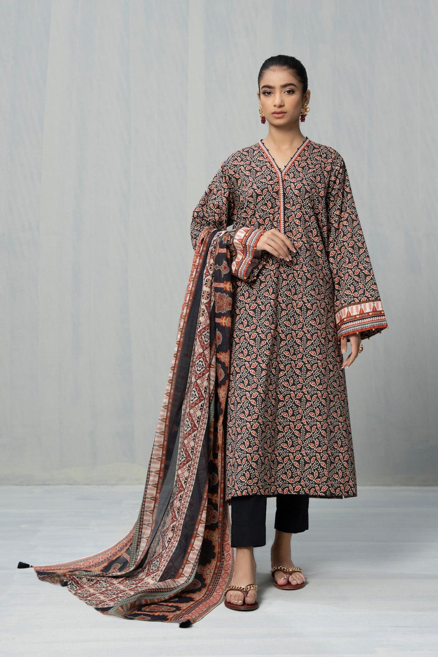 Sapphire U2 DY22V5 1 2 Piece Printed Cotton Suit Intermix Collection 2022 Online Shopping