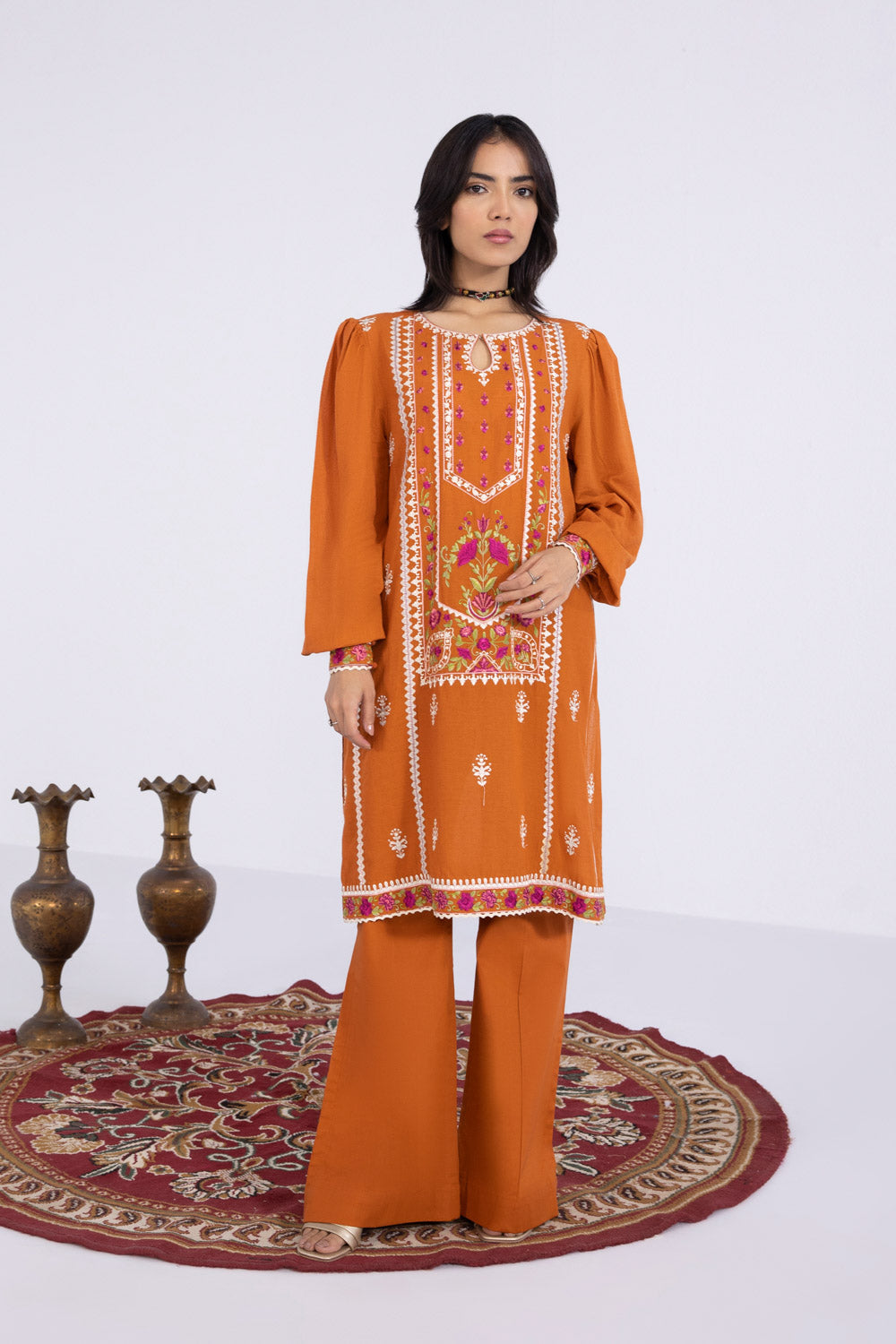 Sapphire U2E SG22V8 8 1 2 Piece - Embroidered Karandi Suit Winter Vol 1 2022 Online Shopping