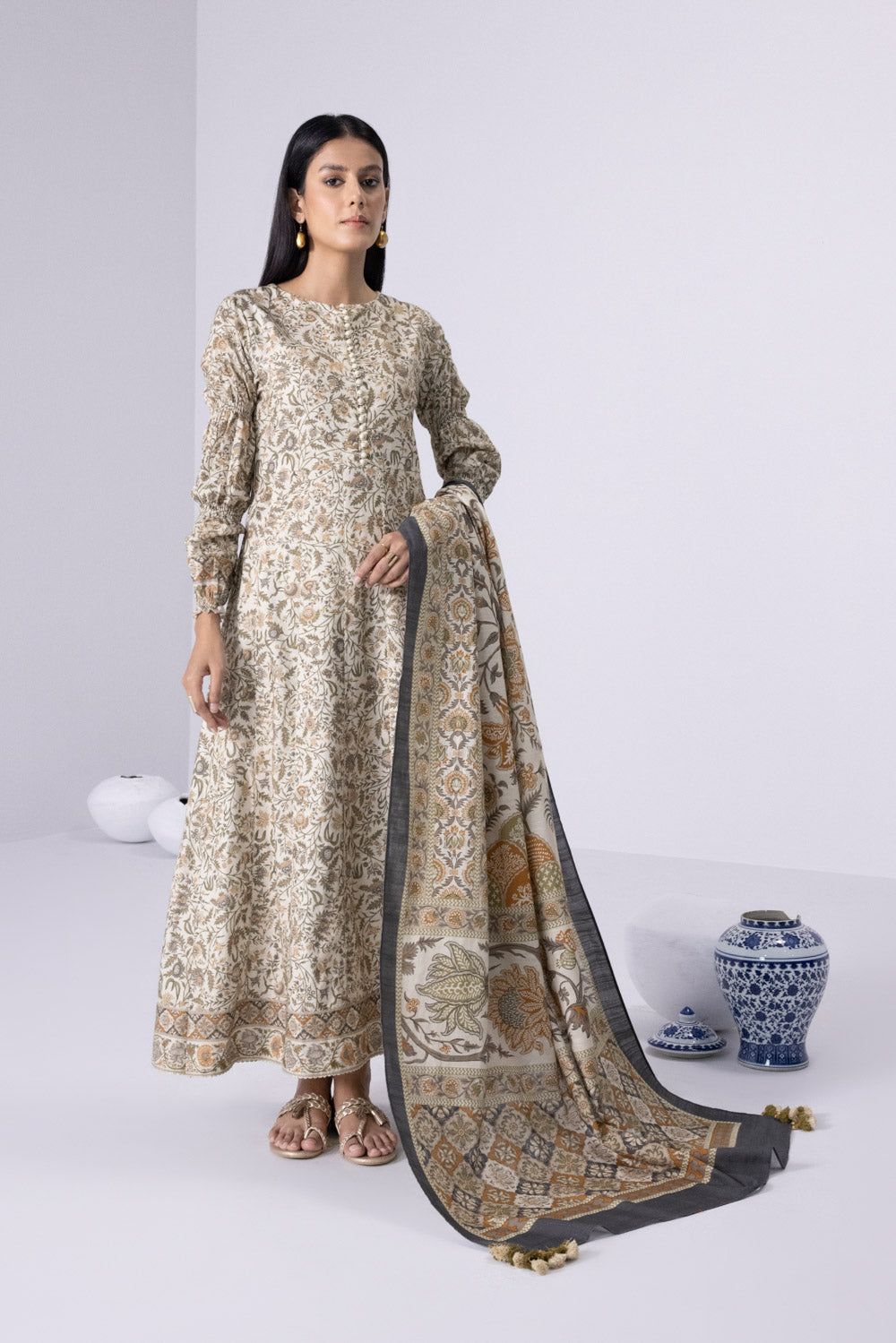 Sapphire U3 CL22V8 4 1 S 3 Piece - Printed Khaddar Suit Winter Vol 1 2022 Online Shopping