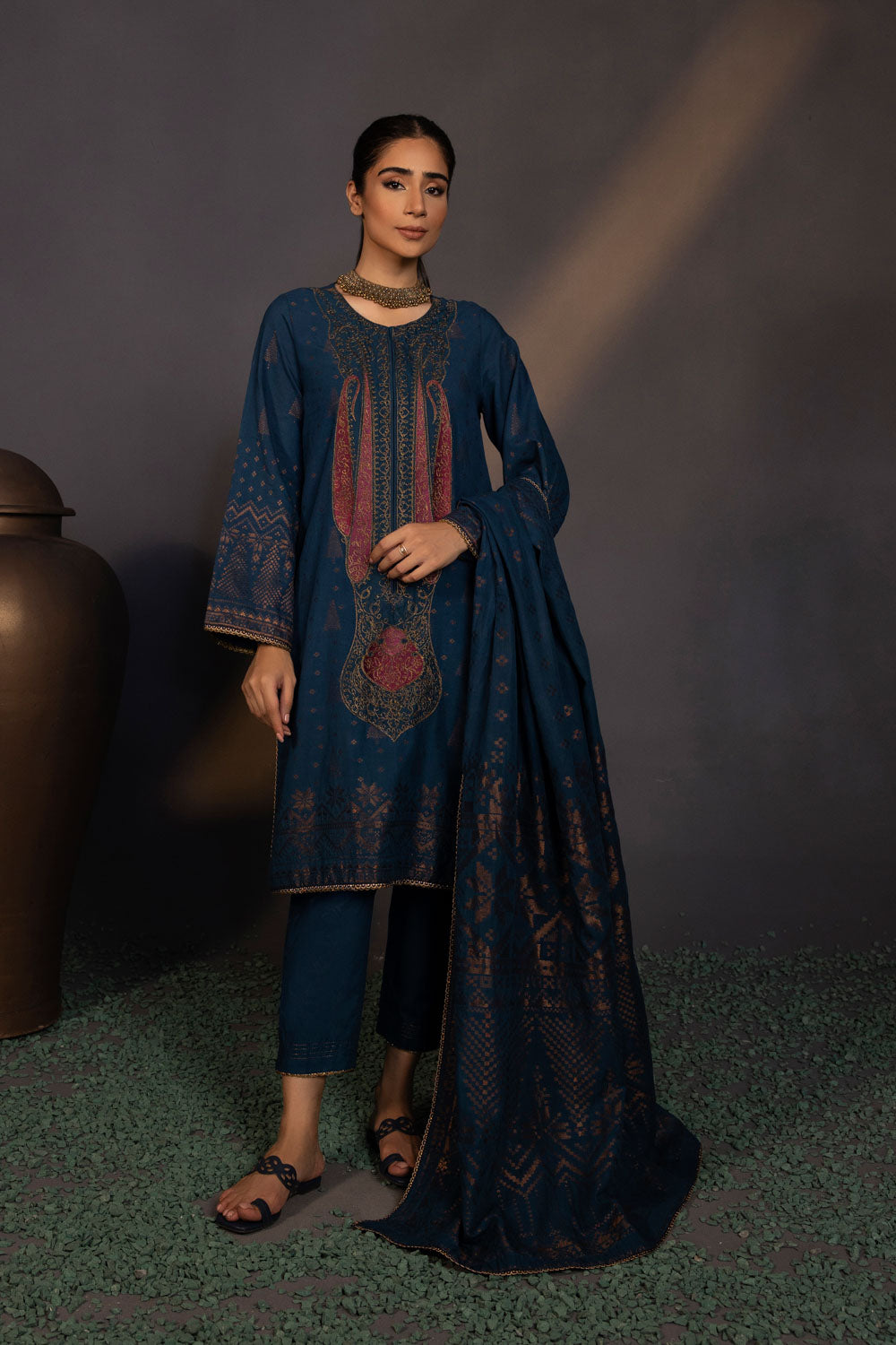 Sapphire U3E CL22V8 3 1 3 Piece - Embroidered Jacquard Suit Winter Vol 1 2022 Online Shopping