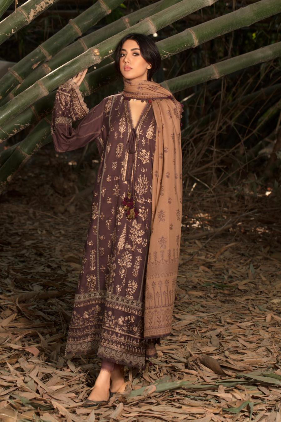 Sobia Nazir 3A Winter Shawl 2021