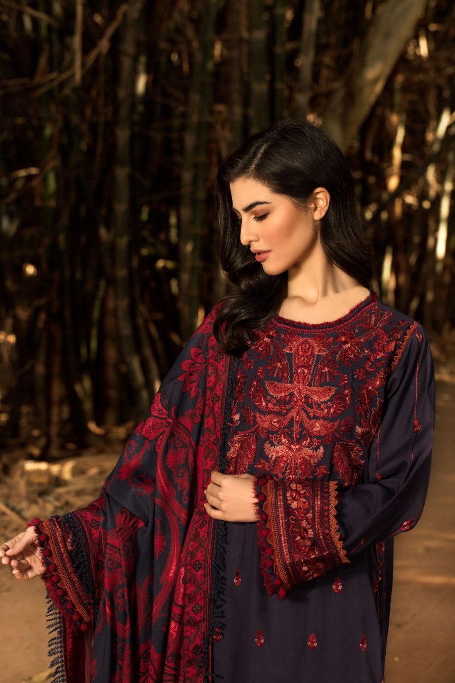 Sobia Nazir 5A Winter Shawl 2021