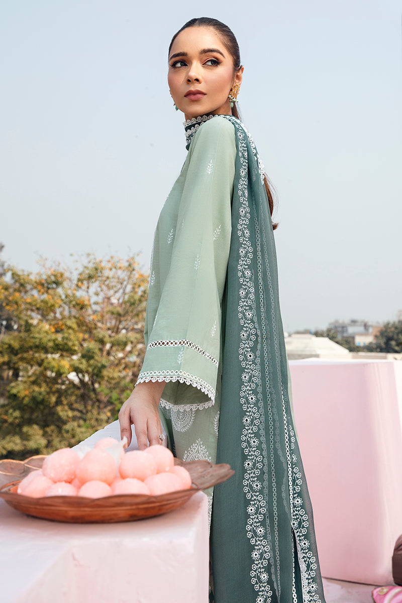 Cross Stitch Laurel Sage Mahiri Embroidered Lawn  Online Shopping