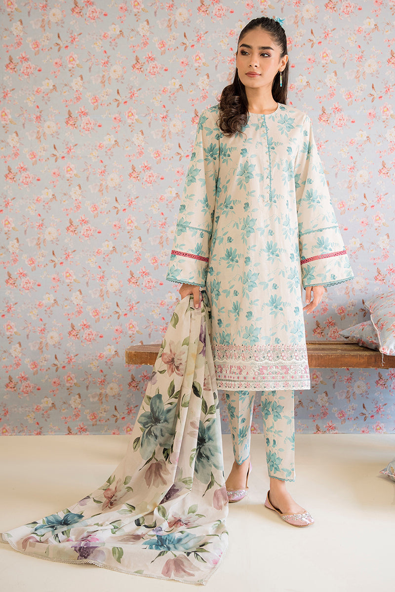 Cross Stitch Blue Mist Petals Prints Lawn Collection Online Shopping