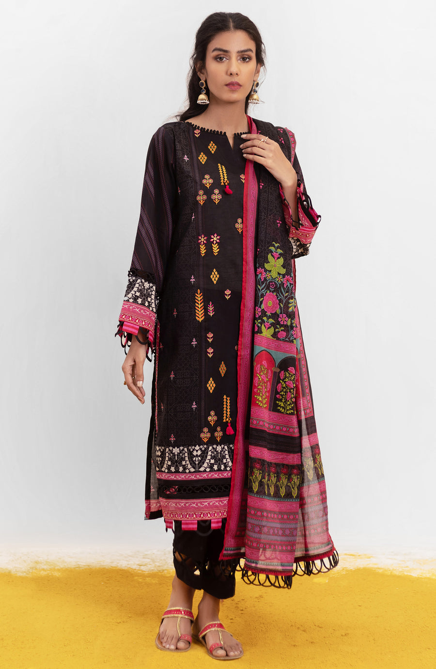 Orient OTL 22 007 U Black Summer Spring Lawn 2022 Online Shopping