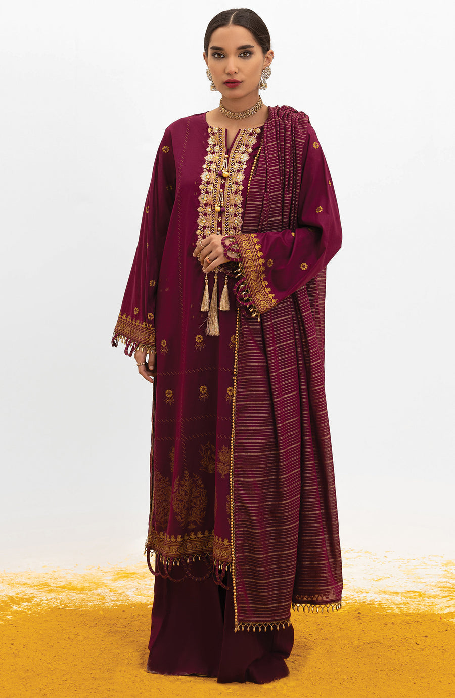 Orient OTL 22 020 U Purple Summer Spring Lawn 2022 Online Shopping