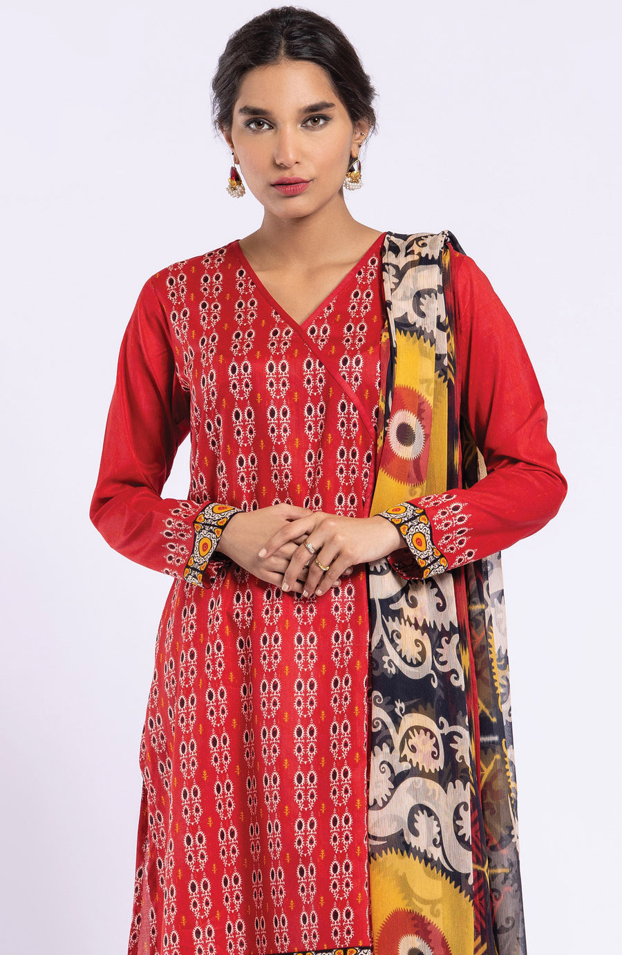 Orient NRDS 22 030 U Red Summer Spring Lawn 2022 Online Shopping