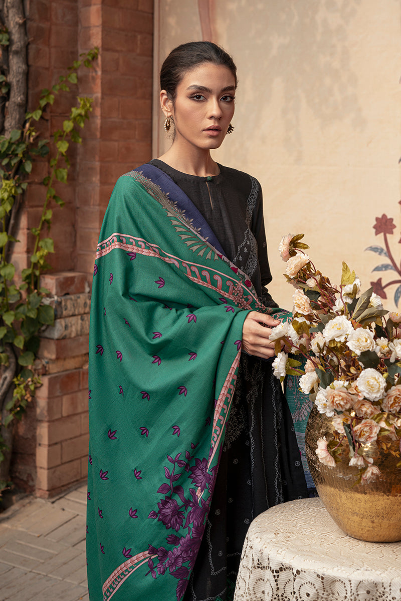 Cross Stitch Dusky Sable-3pc- Khaddar Suit Winter Edit 1 Khaddar Linen 2022 Online Shopping