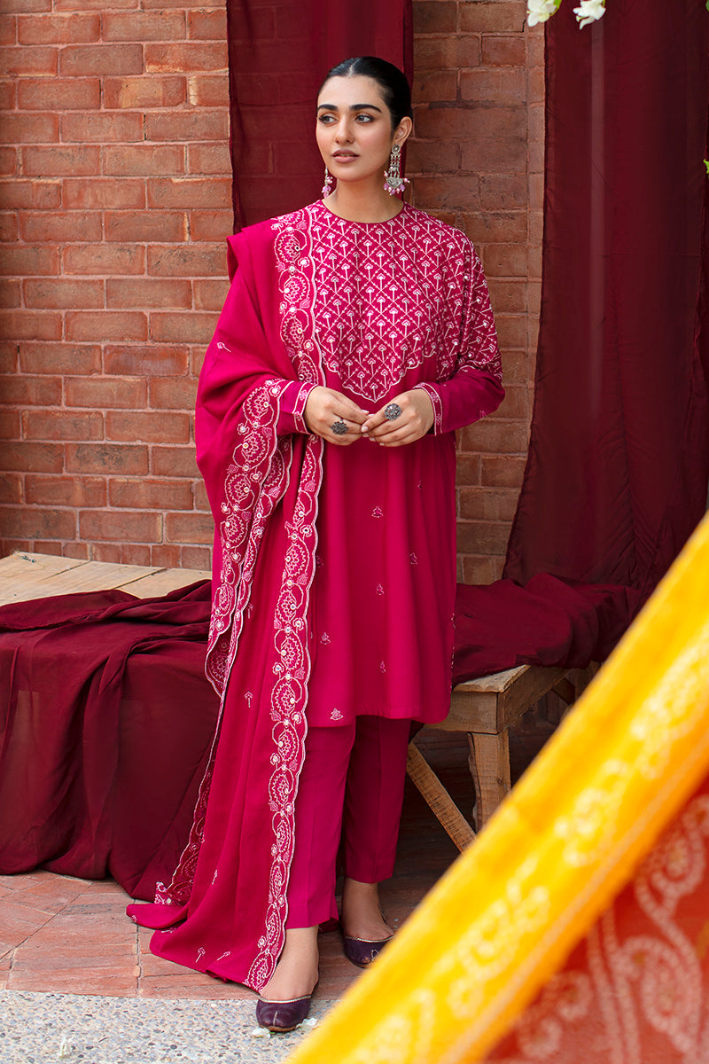 Cross Stitch Radiant Haze-3pc- Embroidered Linen Suit Winter Edit 1 Khaddar Linen 2022 Online Shopping