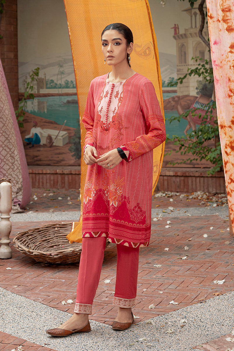 Cross Stitch Clader Carmine-2pc- Linen Suit Winter Edit 1 Khaddar Linen 2022 Online Shopping