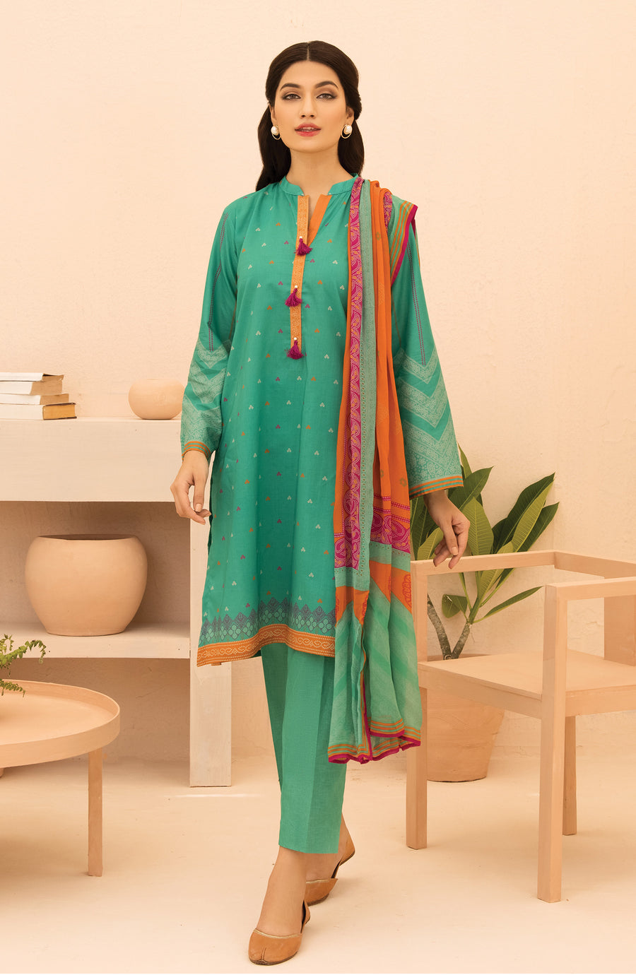 Orient OTL 21 274 U Green Summer Spring Lawn 2022 Online Shopping