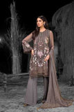 Flossie 05 Gery Pearl Safeera Chiffon Collection 2021