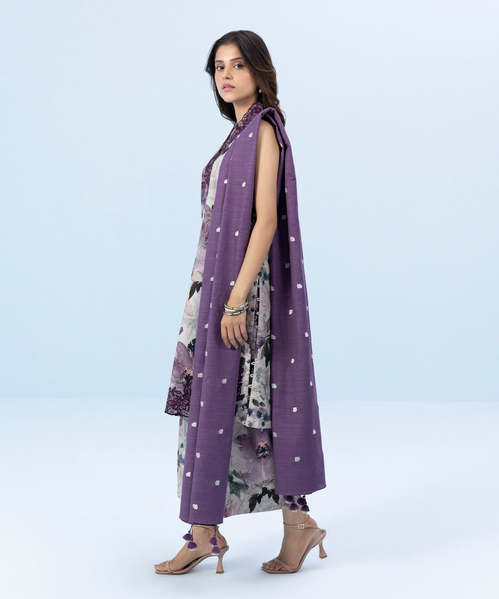 Sapphire U2DE-SG23V9-2 3 Piece Embroidered Khaddar Suit Winter Collection Online Shopping