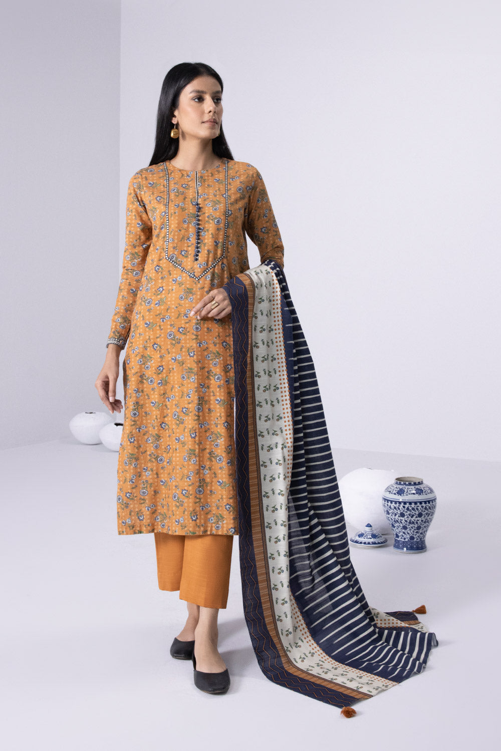 Sapphire U3 CL22V8 15 1 S 3 Piece - Printed Khaddar Suit Winter Vol 1 2022 Online Shopping