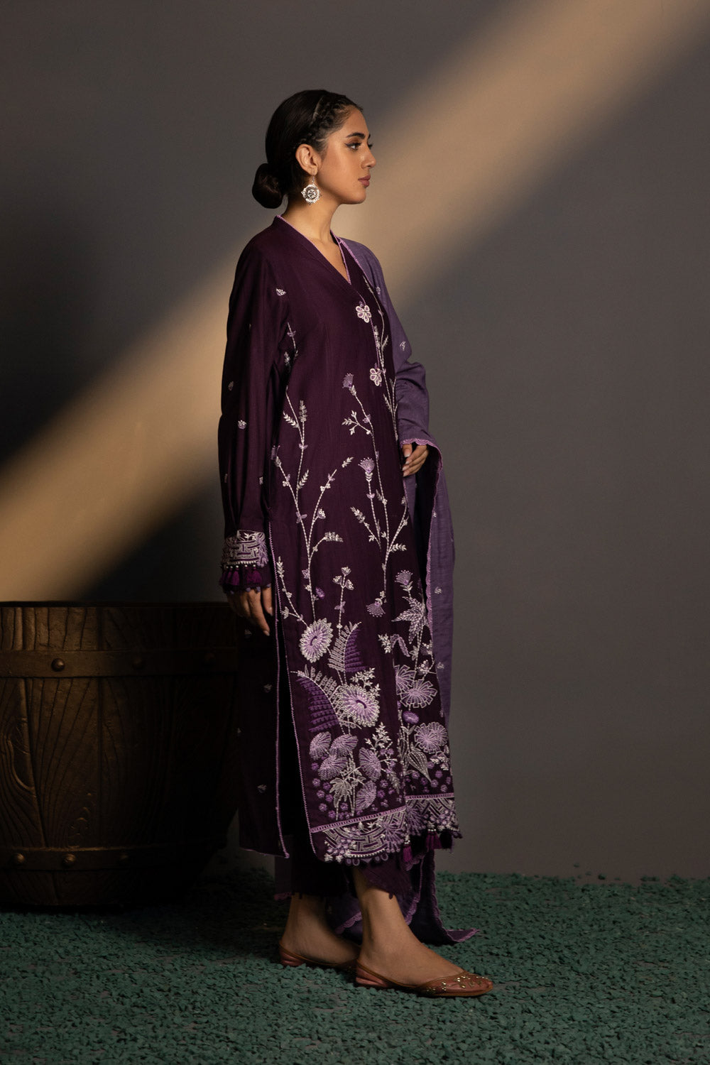 Sapphire U3E CL22V8 18 1 3 Piece - Embroidered Khaddar Suit Winter Vol 1 2022 Online Shopping